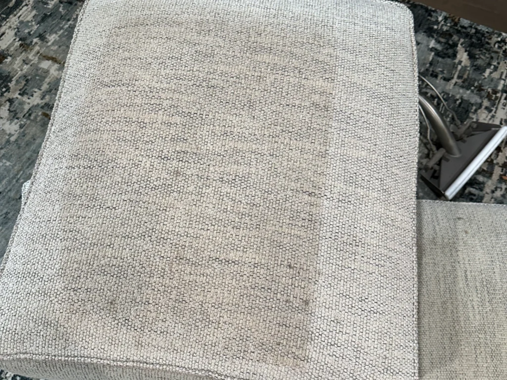 dirty upholstery