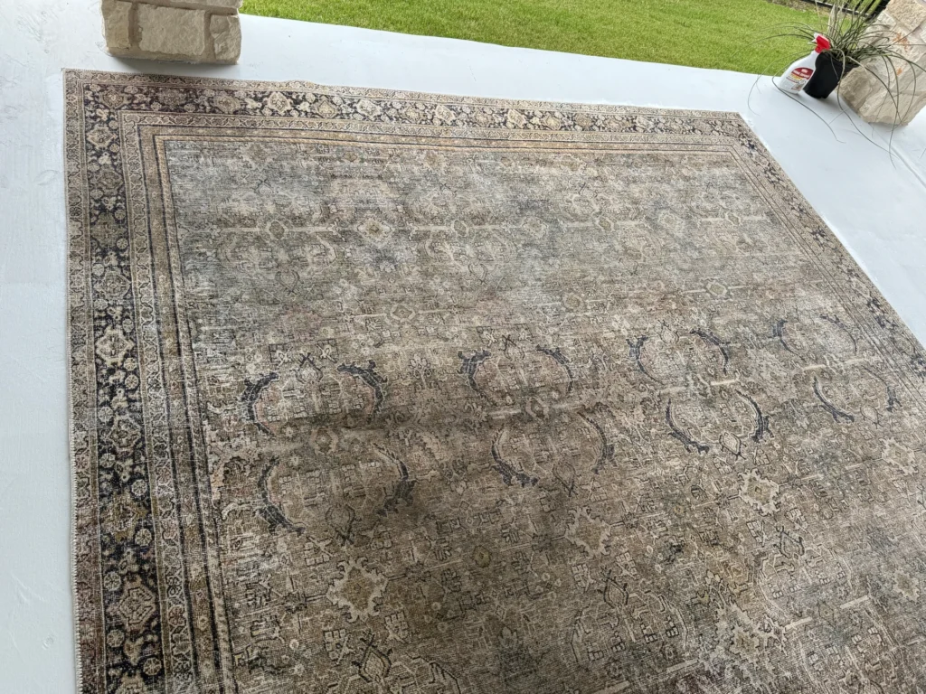 old dirty area rug